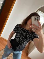 Top Shirt dunkelblau geblümt Orsay Gr. S Bayern - Kaufbeuren Vorschau