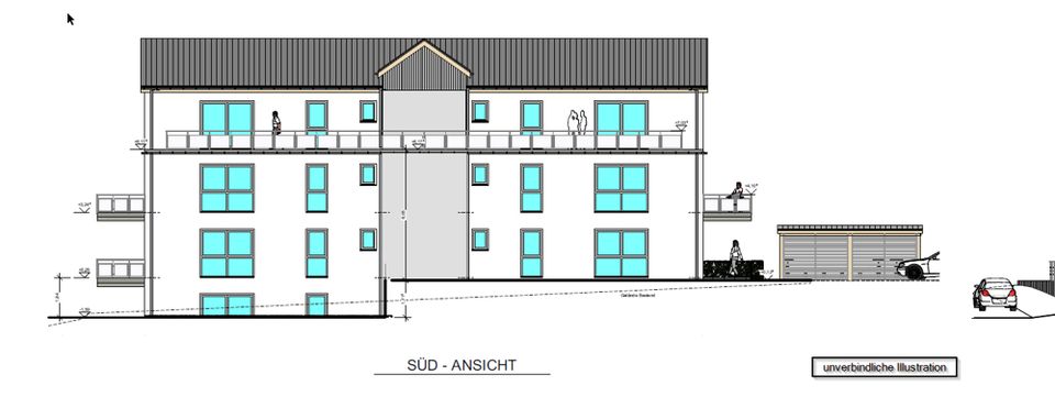 Neubauprojekt in Eislingen , KFW 40, Stellplatz umsonst, 3,5 Zi.-Whg., EG, Terrasse, Keller, Aufzug! in Eislingen (Fils)