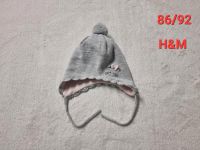 Mädchen 86/92 Baby Mütze Übergangsmütze Winter grau rosa H&M Nordrhein-Westfalen - Paderborn Vorschau