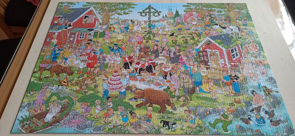 Puzzle 1.000 Teile Jan van Haasteren Mittsommerfest in Dietfurt an der Altmühl