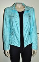 Gr. 40 Bonita, Bikerjacke in Lederoptik, aqua-türkis Niedersachsen - Seelze Vorschau