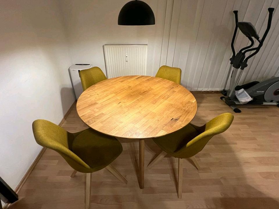 Esstisch rund mit 4 Stühlen, Tisch/4 Stühle auch einzeln in Kassel