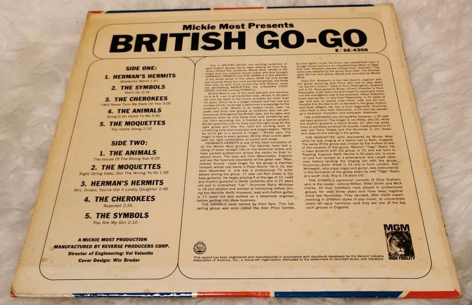 Schallplatte "British go-go" in Hohenberg-Krusemark