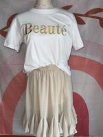 Süßes Set T-Shirt weiß Gold & Volantrock Creme XS/S Nordrhein-Westfalen - Hennef (Sieg) Vorschau
