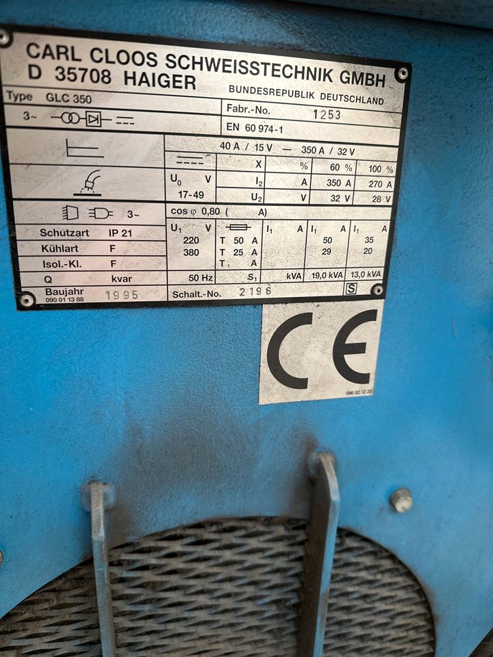 Schutzgasschweißgerät Cloos GLC 350 Schweißanlage in Thedinghausen