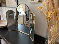 Dreiteiliger Spiegel zum Aufstellen aus goldfarbenem Metall Bielefeld - Heepen Vorschau