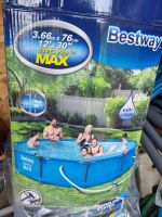 Bestway Swimming Pool 366x76cm + VidaXL Sandfilterpumpe + Zubehör Nordrhein-Westfalen - Leverkusen Vorschau