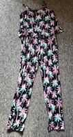 Jumpsuit Gr.170 H&M Palmen schwarz lila türkisch rosa Brandenburg - Premnitz Vorschau