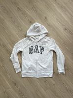 Original GAP Sweatjacke Sweatshirt weiß blau mit Kapuze Gr. M Nordfriesland - Niebüll Vorschau