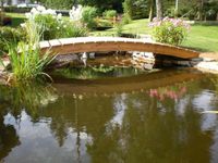 Teichbrücke Leimbinder Brückenträger Gartenteich Rheinland-Pfalz - Bauler (Kreis Ahrweiler) Vorschau