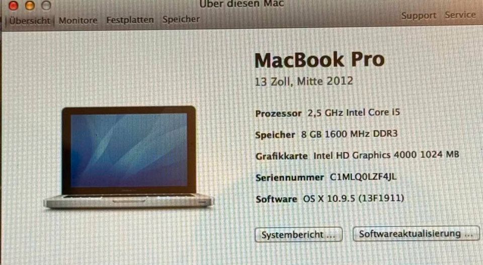 MacBook Pro 13 von 2012 in Eberswalde