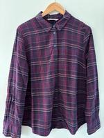 Hemd / Bluse kariert lila Langarm Gr. 44/46 Bayern - Oberasbach Vorschau