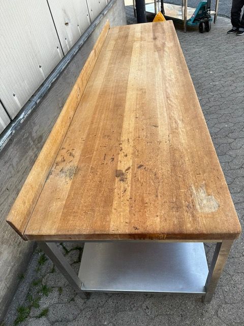 Buchen Holz Bäckertisch Bäckereitisch Arbeitstisch 300x80cm in Bielefeld