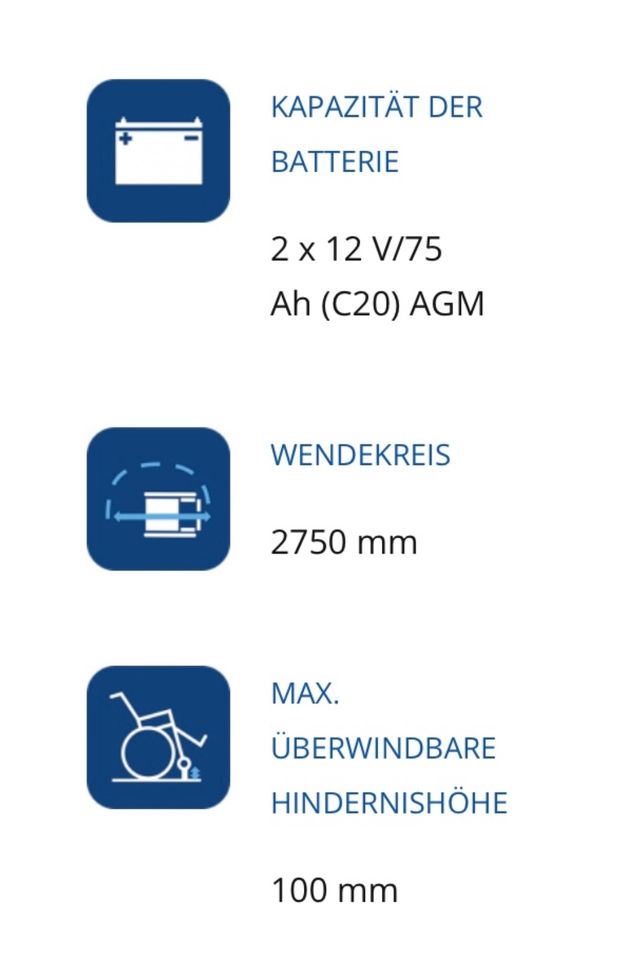 E-Mobil/Scooter Schwerlast Adipositas bis 220 kg, nur 126 km in Vettelschoß