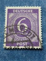 Briefmarke Deutsche Post, 6 Pf, Kontrollratsausgabe,gestempelt Nordrhein-Westfalen - Remscheid Vorschau