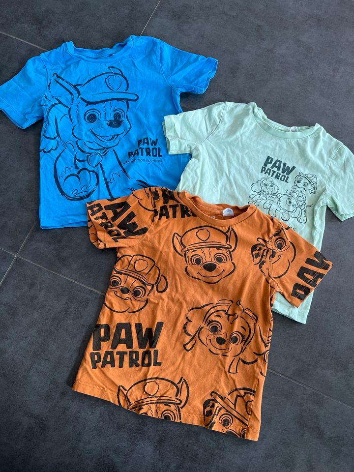 3 T- Shirts Gr.98/104 Paw Patrol in Fernwald