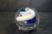 schöner alter Briefbeschwerer PAPERWEIGHT mit Spirale blau & weiß Rheinland-Pfalz - Koblenz Vorschau