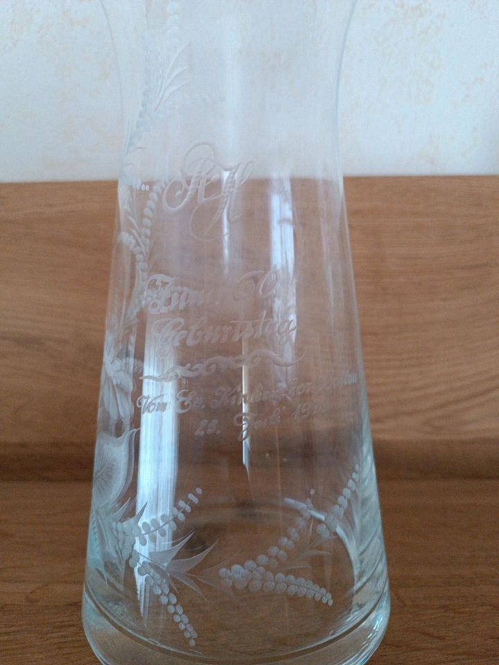 Vase aus Glas in Adelsheim