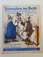 Urkomische Duoszene für 2 Herren Fränzchen im Bett ca.1900 Baden-Württemberg - Leonberg Vorschau