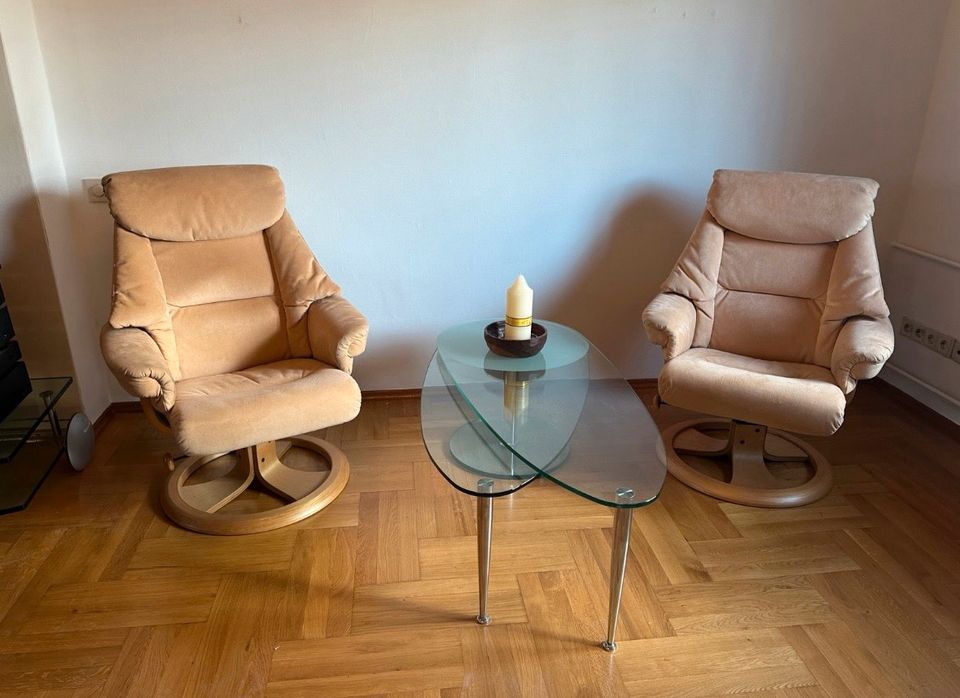 Stressless Sessel Fernseh- Relaxsessel  Alcantara beige creme in Wehrheim