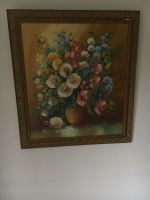 Ölgemälde Stilleben Blumen von Ewald Hess -ORIGINAL Brandenburg - Dallgow Vorschau