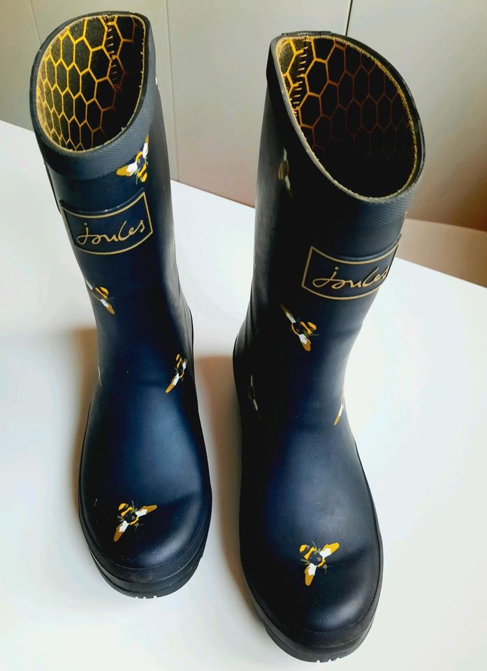 Joules Gummistiefel Molly Welly Metallic Bee schwarz halbhoch 36 in Norderstedt