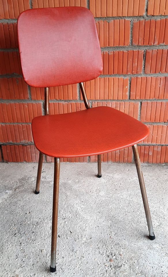 vintage Stahlrohr- Stuhl 60er 70er retro Küche Haushaltsauflösung in Straelen
