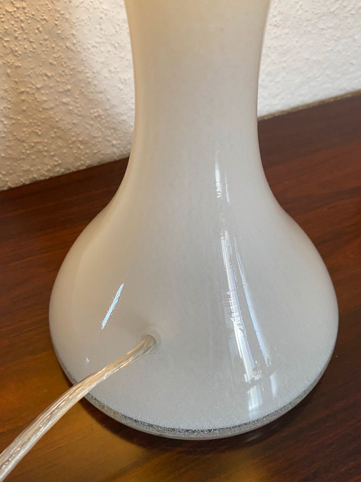 Lampe Gino Vistosi Vetreria 80er Vintage Milchglas Italien in Hügelsheim
