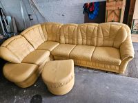 Leder couch Sofa  hocker Brandenburg - Jüterbog Vorschau