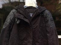 Tigha - schwarzer Parka (L) Leder- Details Winterjacke Lederjacke Niedersachsen - Springe Vorschau