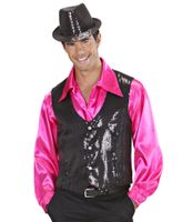 Weste Pailletten Herren Glitter SCHWARZ  Party Karneval Gr. L Nordrhein-Westfalen - Bottrop Vorschau