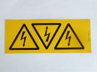 1 St. Aufkleber Warnschild Strom Elektro Blitz Sticker Etiketten Thüringen - Weimar Vorschau