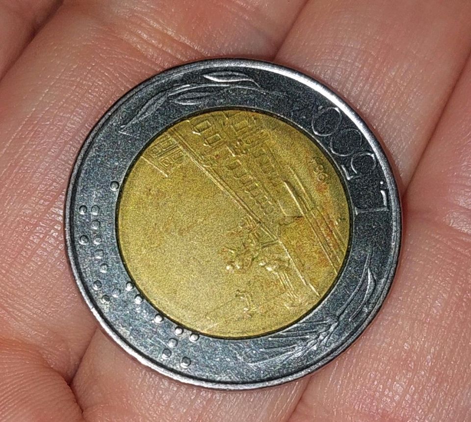 500 Lire Münze Italien in Elmshorn