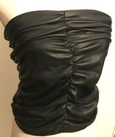 Bustier Oberteil (?) ZARA XS Waschleder schwarz Rostock - Toitenwinkel Vorschau