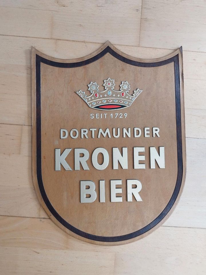 Altes Schild Brauerei Dortmunder Kronen Bier in Wuppertal