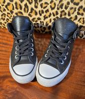Converse All Star Chucks Schwarz 37,5 Schuhe NEU Leder Saarland - Überherrn Vorschau
