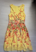 Neu Sommerkleid Orsay gelb Blumen bunt 38 M V-Ausschnitt Frankfurt am Main - Nordend Vorschau