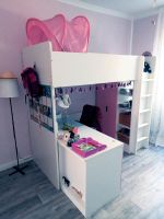 Småstad, Hochbett mit Schreibtisch,Schrank&Regal, weiss/rosa Dithmarschen - Pahlen Vorschau