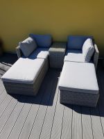 Sitzlounge Rattan mit Kissen und Tisch Mecklenburg-Vorpommern - Usedom Vorschau