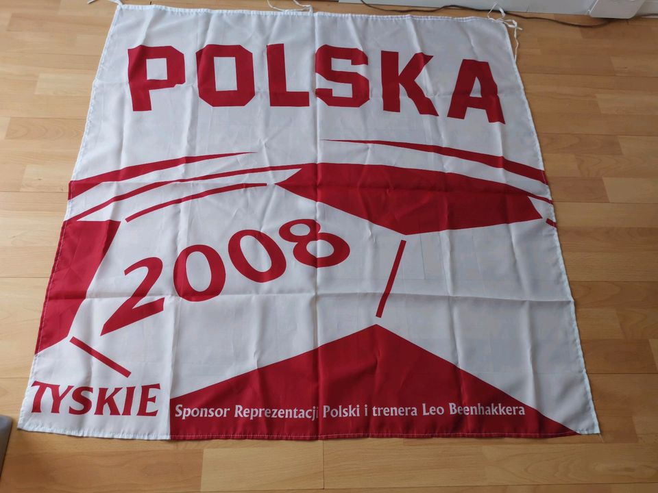 POLSKA 2008 Fahne/Flagge. Polnische Fussball Nationalmannschaft. in Sindelfingen