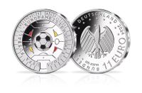 11-Euro-Sammelmünze UEFA Fußball-Europameisterschaft 2024 EM Baden-Württemberg - Pforzheim Vorschau