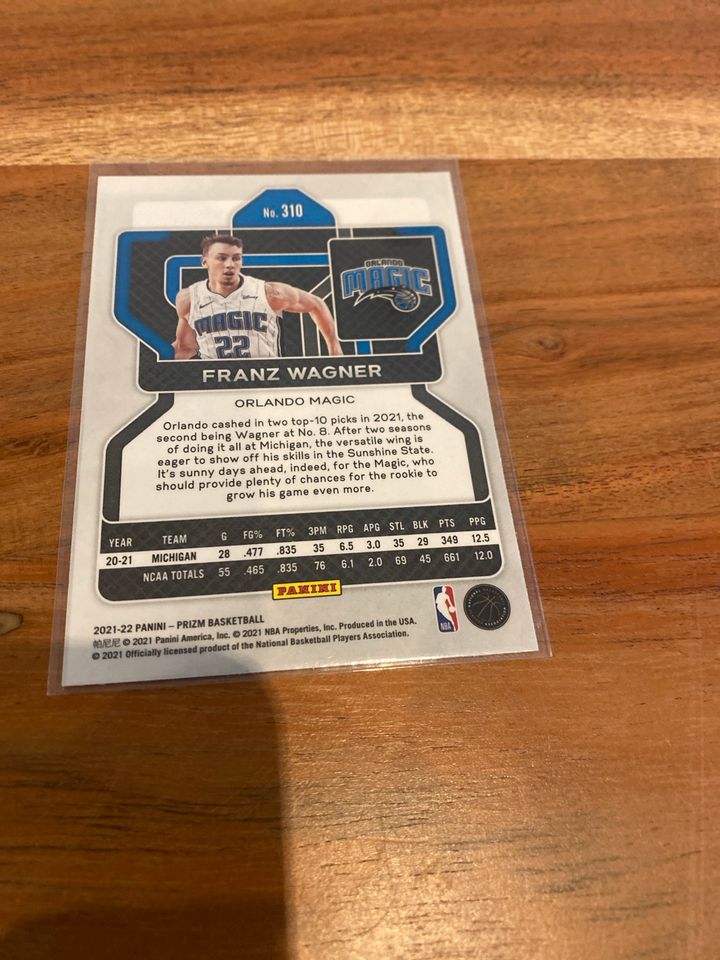 2021-22 Panini Prizm Franz Wagner RC Orlando Magic in Gau-Algesheim