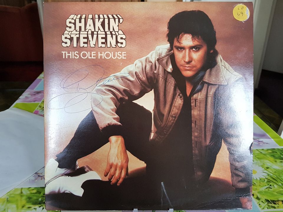 Original Shakin´ Stevens signierte Vinyl LP ( Autogramm ) 1981 in Coburg