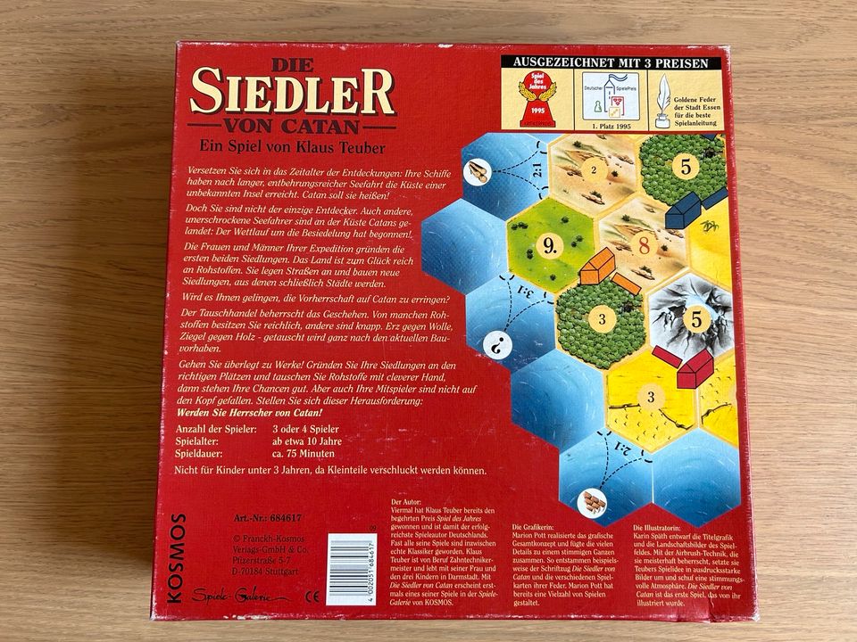 Die Siedler von Catan - Basisspiel + Ergänzung 3-6 Spieler Holz in Reinfeld