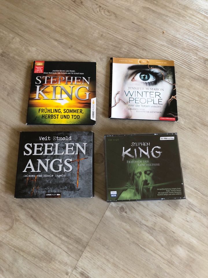 4 Hörbücher als Set u.a. von Stephan King in Wunstorf