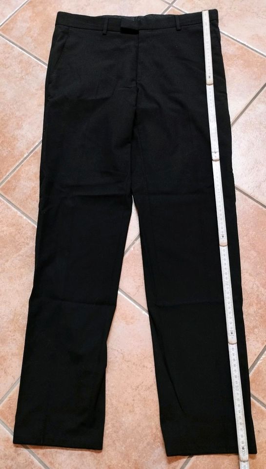 Finshley & Harding Anzug schwarz Hose 48 Jackett S slim fit in Holtland