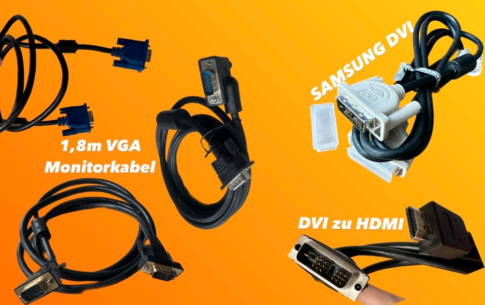 HDMI VGA PC-MAUS Netzstecker Adapter SATA Displayport Tastatur in Berlin