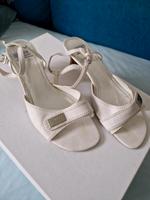Esprit - Sandalette "Heidi Sandal" mit Absatz Leder weiß 37 Frankfurt am Main - Nordend Vorschau