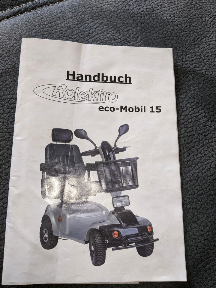 Rolektro Eco mobil 15 Rollator Mobilitätshilfe Fahrzeug Scooter in Beilrode