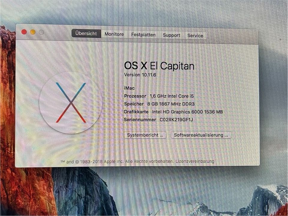 iMac mit OS X El Capitan | ❗️Software neu installiert❗️ in Breuberg